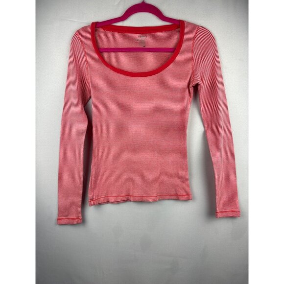 Old Navy Red & White Striped Long Sleeve Top S - Picture 2 of 4